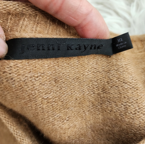 JENNI JAYNE EVERYDAY SWEATER WOOL/CASHMERE CREW NECK LONG SLEEVES SIZE MEDIUM - Picture 12 of 15